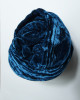 Silk Velvet Scarf in Indigo