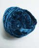 Silk Velvet Scarf in Indigo