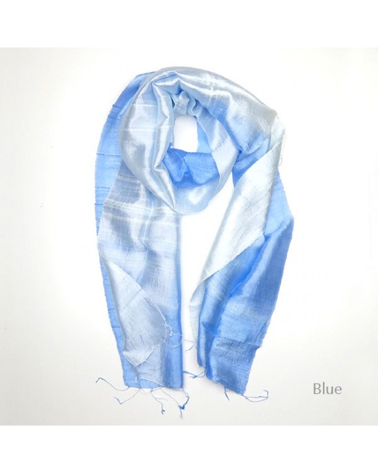 Silk Scarf - Light Blue-SCARVES, SHAWLS, PASHMINAS Silk Scarf - Light Blue