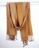 Silk Scarf, Gold, Cinnamon-SCARVES, SHAWLS, PASHMINAS Silk Scarf, Gold, Cinnamon