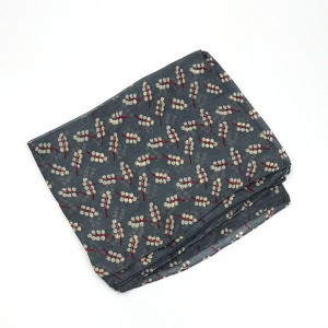 Silk Scarf in Logan Grey