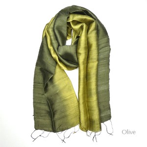 Silk Scarf - Olive