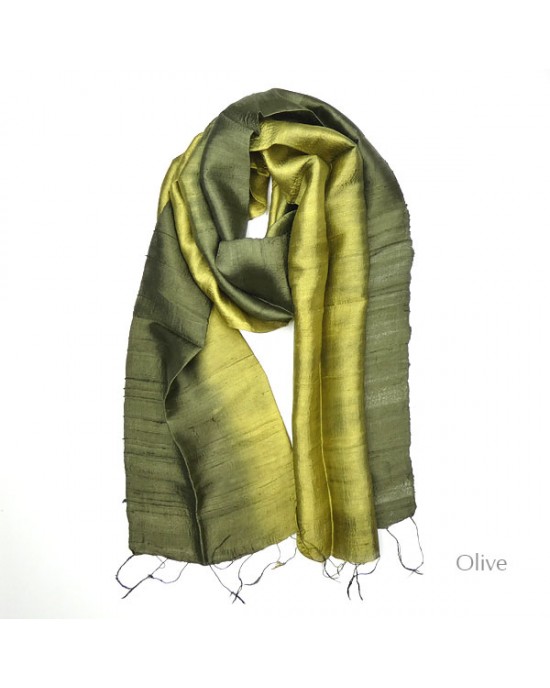 Silk Scarf - Olive