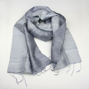 Silk Scarf - Silver