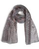 Silk Scarf Spot Grey-SCARVES, SHAWLS, PASHMINAS Silk Scarf Spot Grey