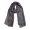 Silk Scarf Trifoli Blue/Mustard