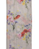 Printed Silk Scarf Posey Silver
