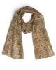 Printed Silk Scarf Regina Mustard Printed Silk Scarf Regina Mustard