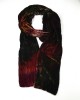 Multi Coloured Silk Velvet Scarf, Earth-SCARVES, SHAWLS, PASHMINAS Multi Coloured Silk Velvet Scarf, Earth