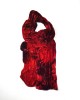 Multi Coloured Silk Velvet Scarf, Fire-SCARVES, SHAWLS, PASHMINAS Multi Coloured Silk Velvet Scarf, Fire