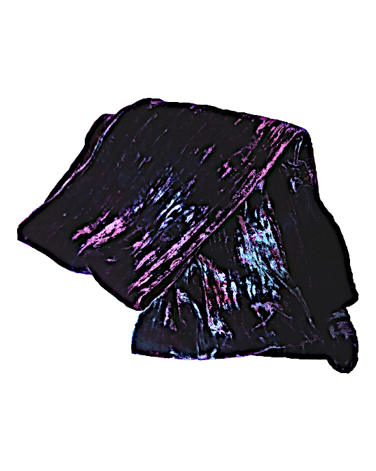 Multi Coloured Silk Double Velvet Scarf, Storm