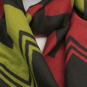 Red, Brown, Yellow Giant Wave Scarf